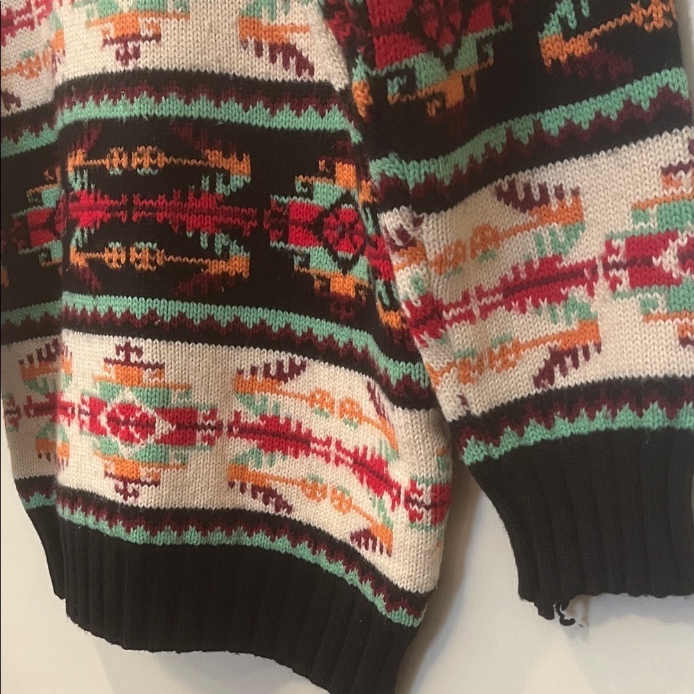 Kookai Italian Wool Blend Multicolor Patterned Sweater Medium - Picture 5 of 13